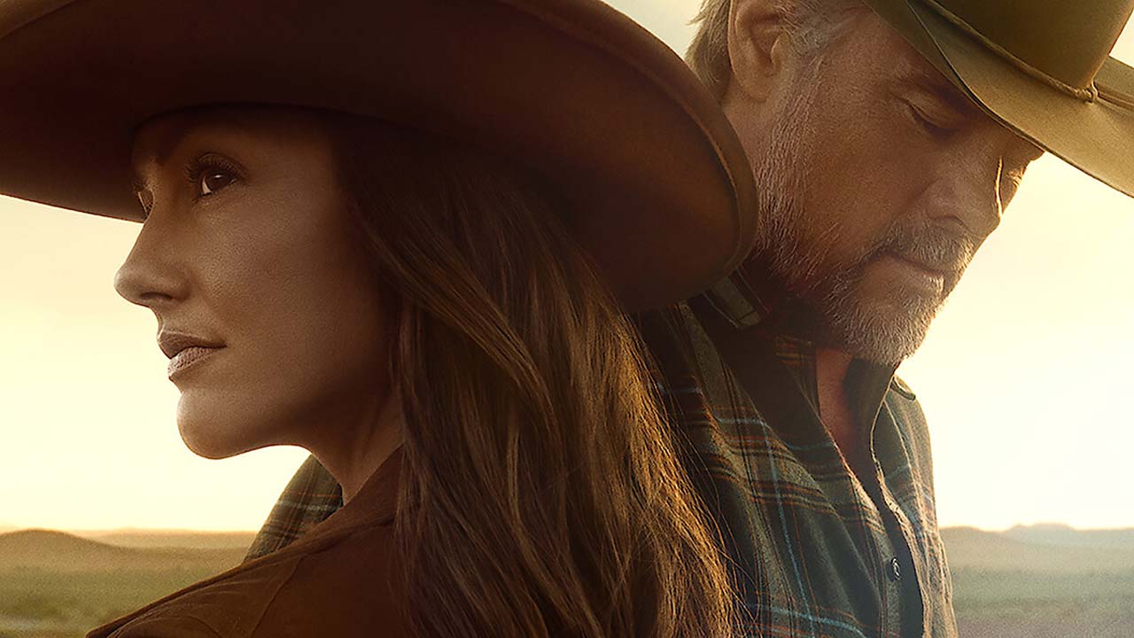 Minka Kelly e Timothy Olyphant in una scena promozionale di Ransom Canyon