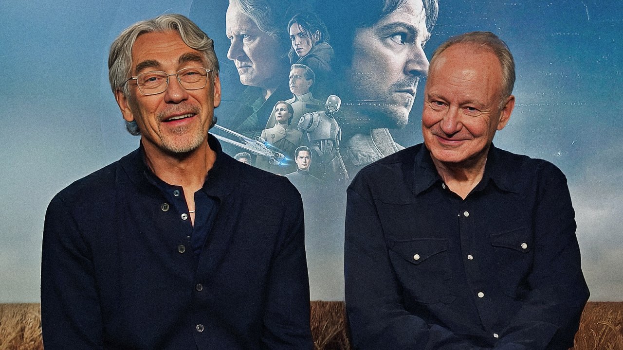 Tony Gilroy e Stellan Skarsgård al junket di Andor 2
