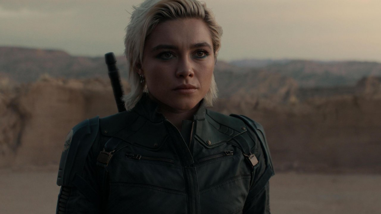 Florence Pugh nei panni di Yelena Belova