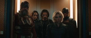 Thunderbolts Wyatt Russell David Harbour Hannah John Kamen Florence Pugh Ascensore