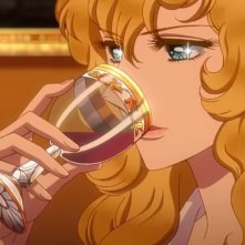 Le rose di Versailles - Lady Oscar: Oscar sorseggia un bicchiere di vino
