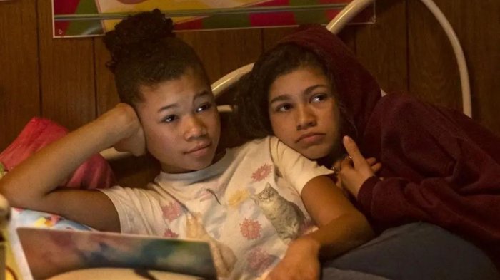 Euphoria: Storm Reid mette a posto il troll che l'ha criticata per essere andata al college
