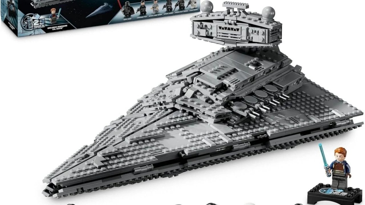 Il set LEGO dell'Imperial Star Destroyer in un'immagine da Amazon.