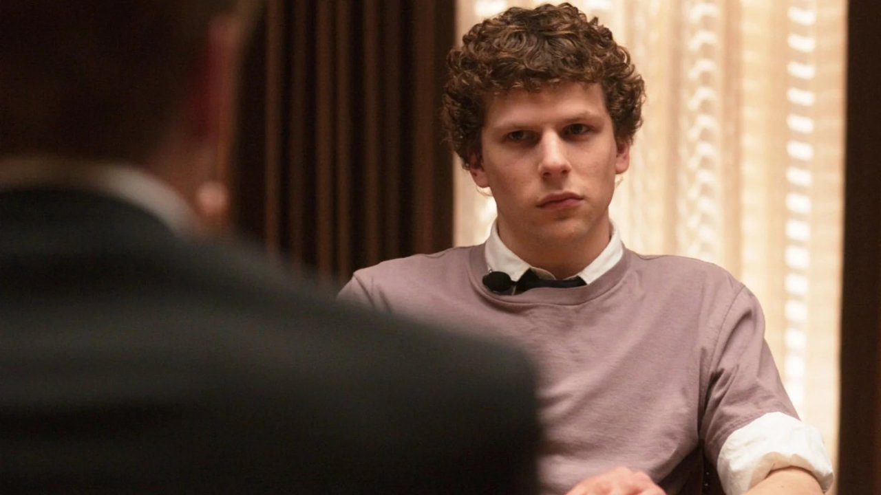 Jesse Eisenberg in una scena di The Social Network.