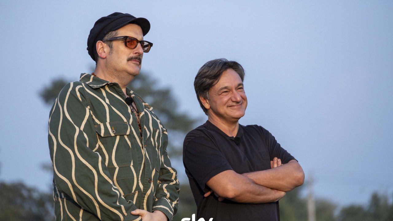 Costantino della Gherardesca e Fabio Caressa