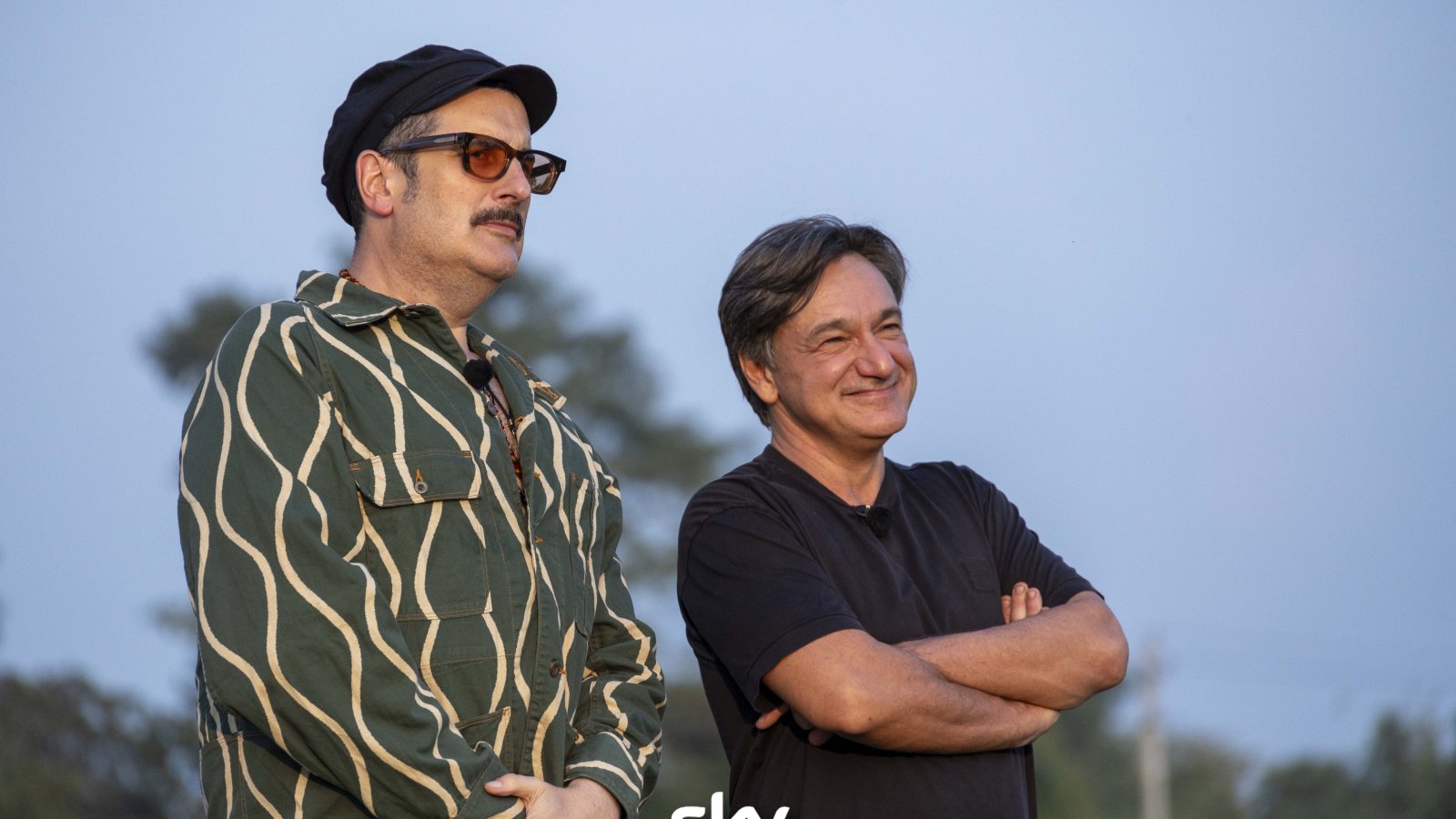 Costantino della Gherardesca e Fabio Caressa