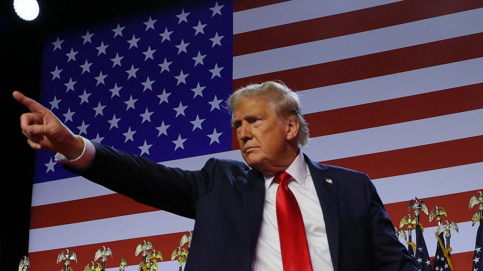 Donald Trump durante la campagna elettorale
