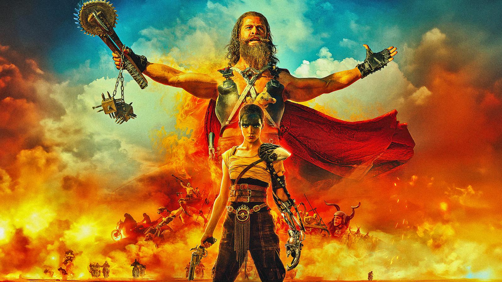 Anya Taylor-Joy e Chris Hemsworth nel poster di Furiosa: A Mad Max Saga.