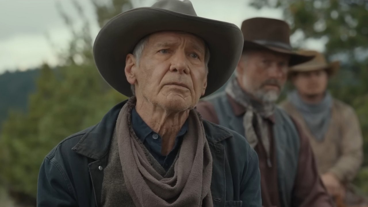 1923: Harrison Ford in una scena dello spin-off di Yellowstone