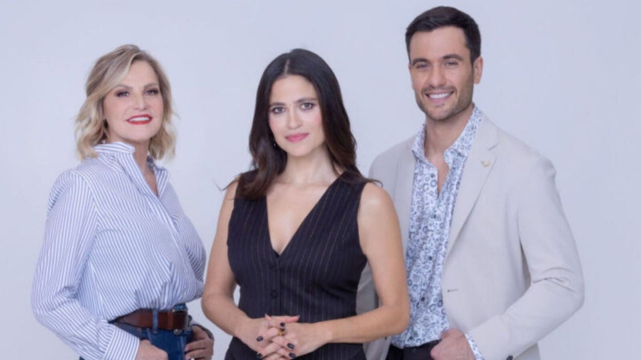 Veronica Gentili con Simona Ventura e Pierpaolo Pretelli