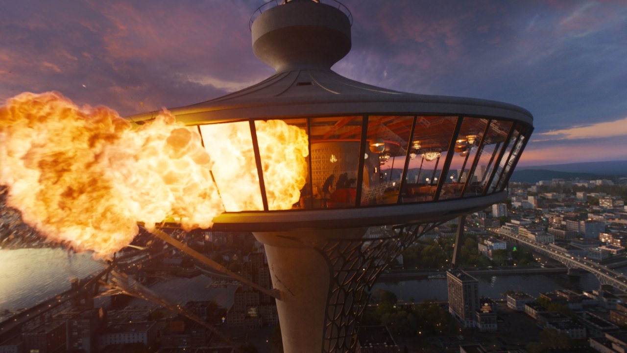 Fiamme in una scena di Final Destination Bloodlines