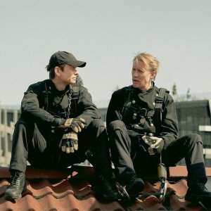 Sex: Thorbjørn Harr e Jan Gunnar Røise sedutisu un tetto