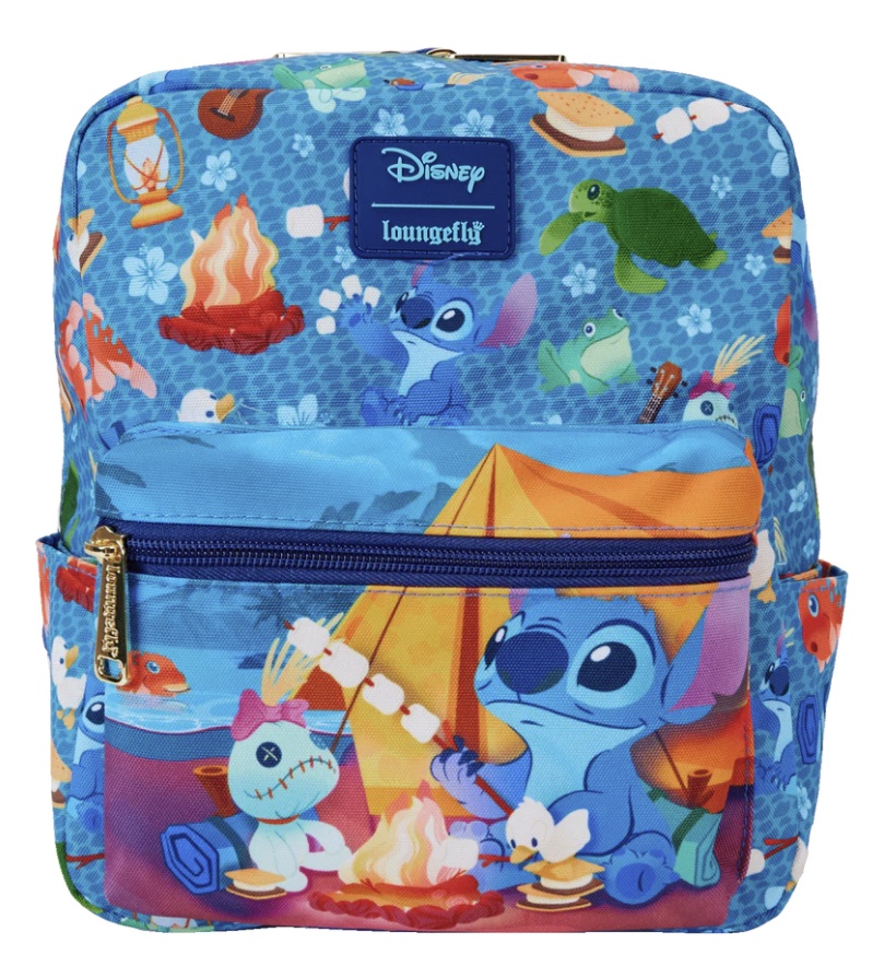 Camping Cuties Nylon Mini Backpack Lilo And Stitch Pic1
