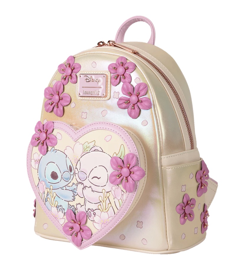 Stitch Cherry Blossom Mini Backpack Disney Pic2