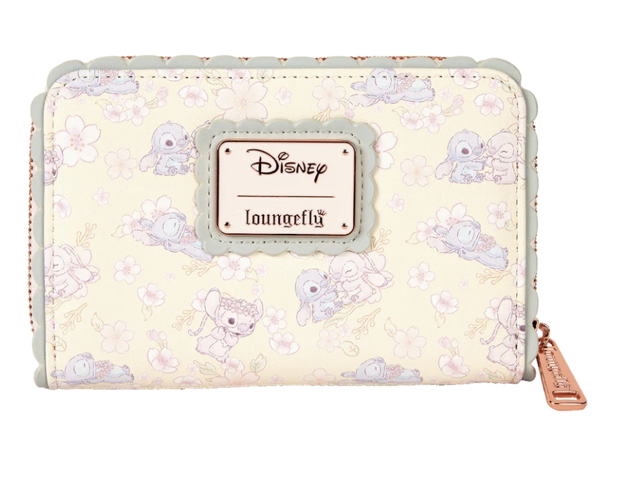 Stitch Cherry Blossom Zip Around Wallet Disney Pic1