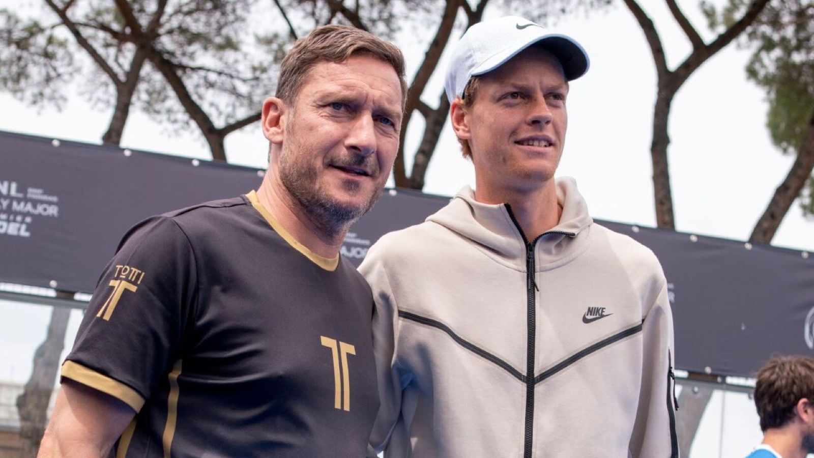 Francesco Totti e Jannik Sinner