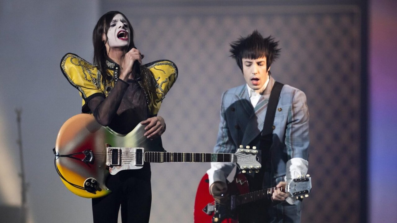 Lucio Corsi e Tommaso Ottomano all'Eurovision 2025