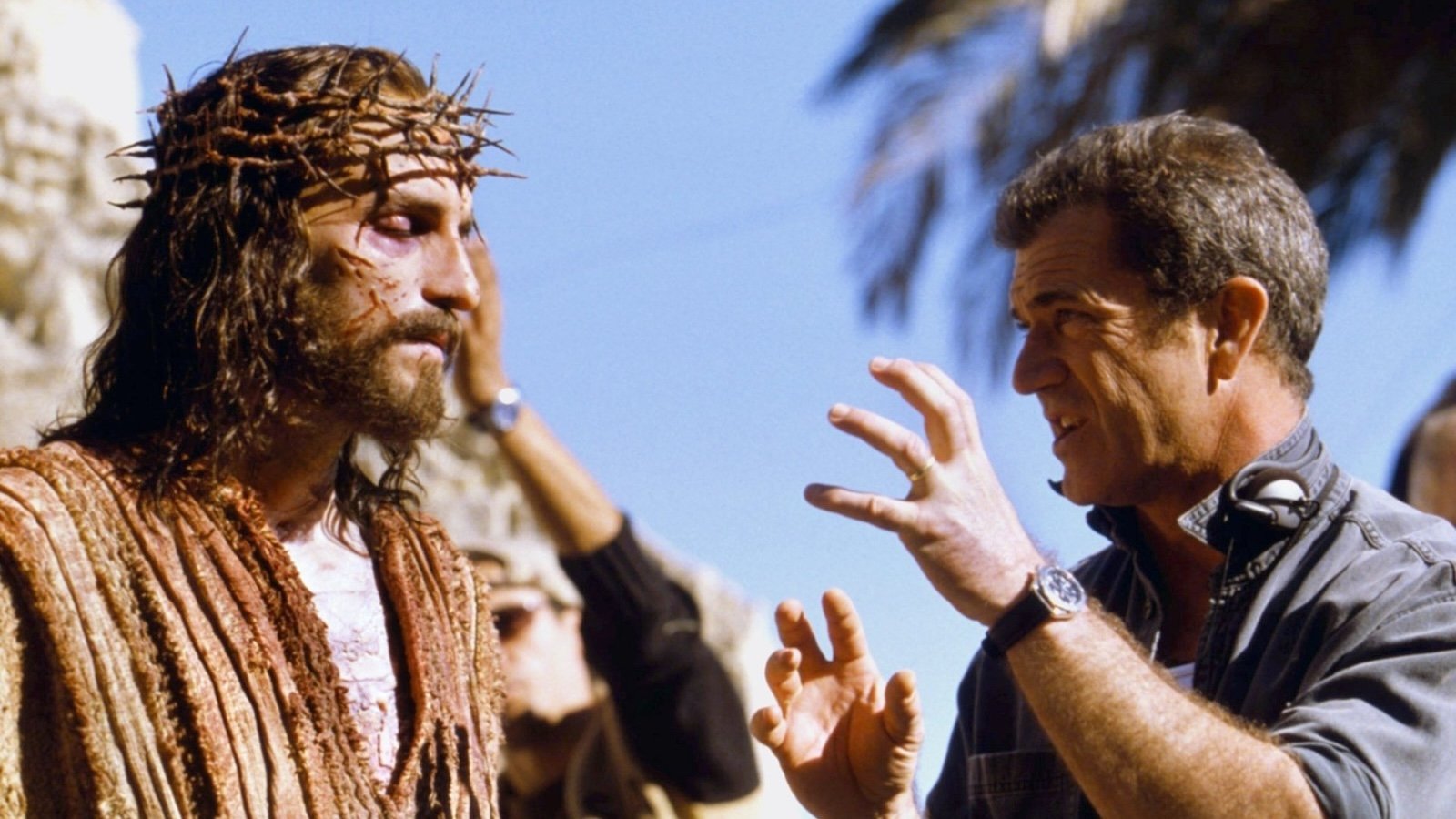 La passione di Cristo: Jim Caviezel e Mel Gibson sul set