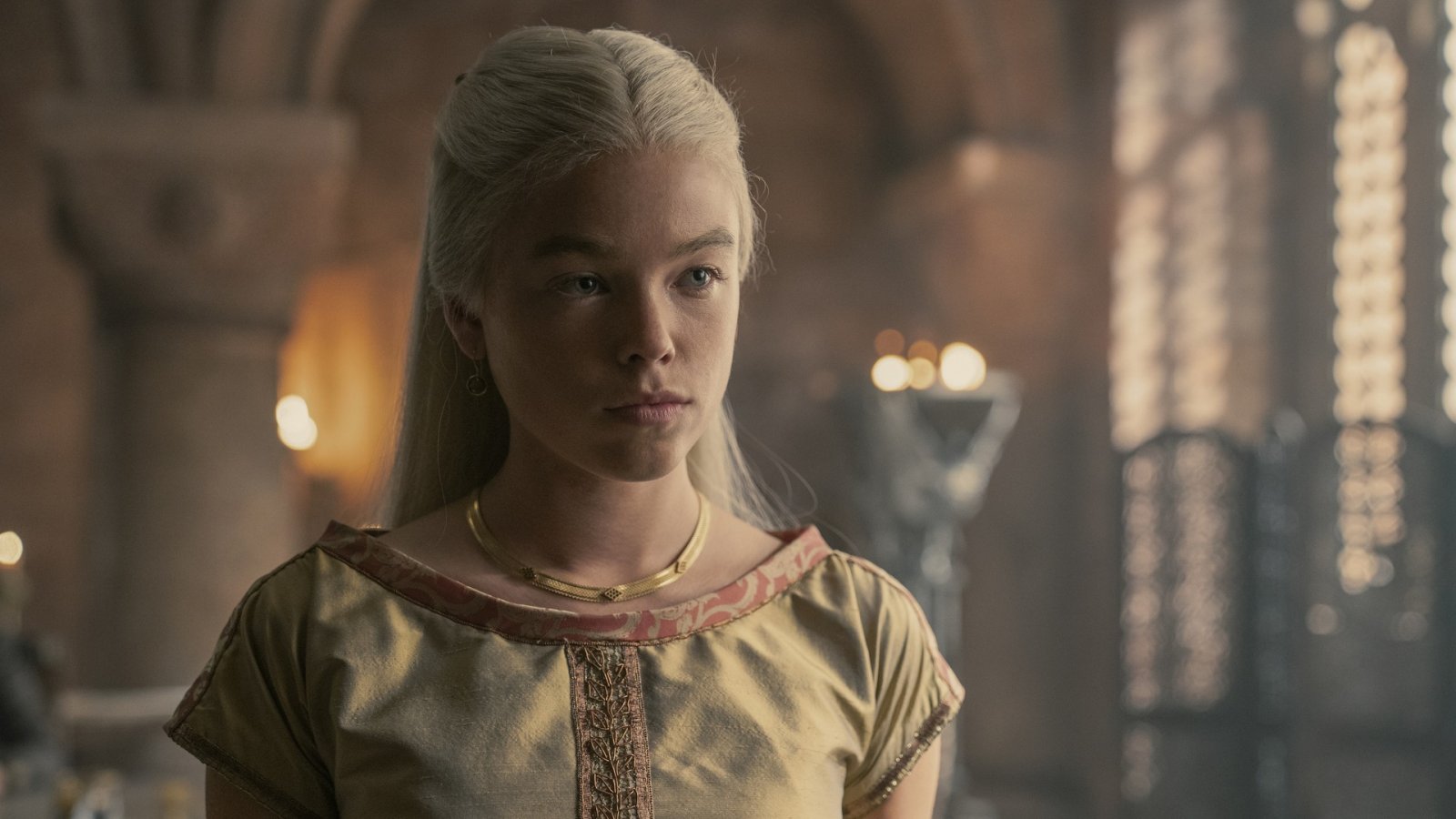 Milly Alcock in una scena di House of the Dragon