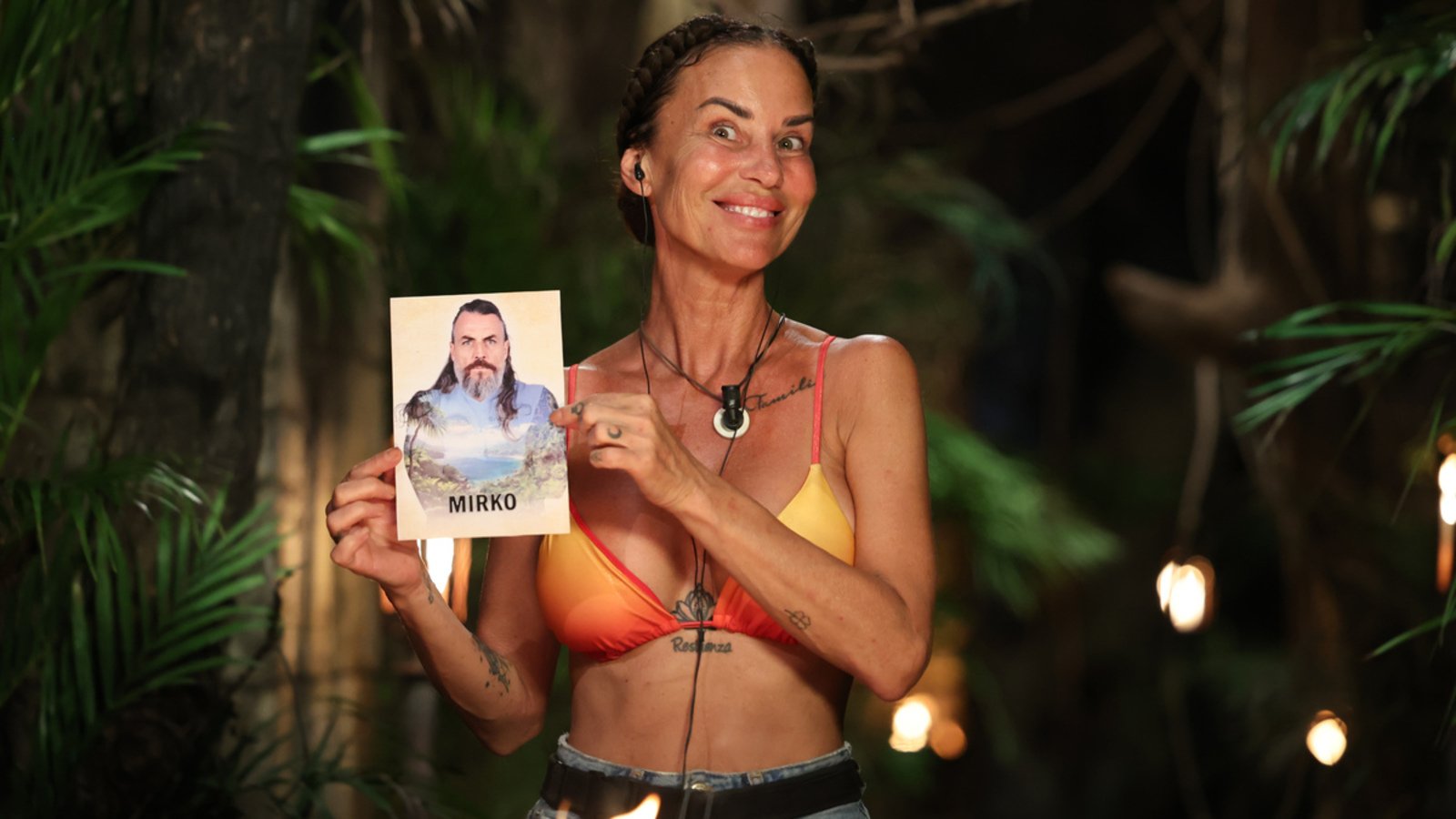 Antonella Mosetti durante le nomination