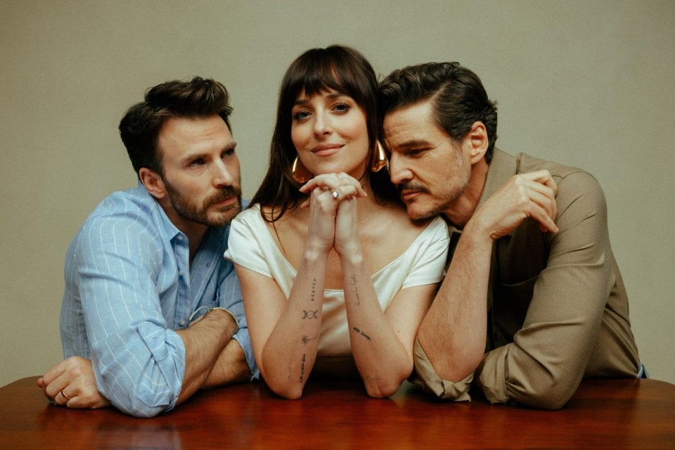 Material Love Dakota Johnson Pedro Pascal Chris Evans