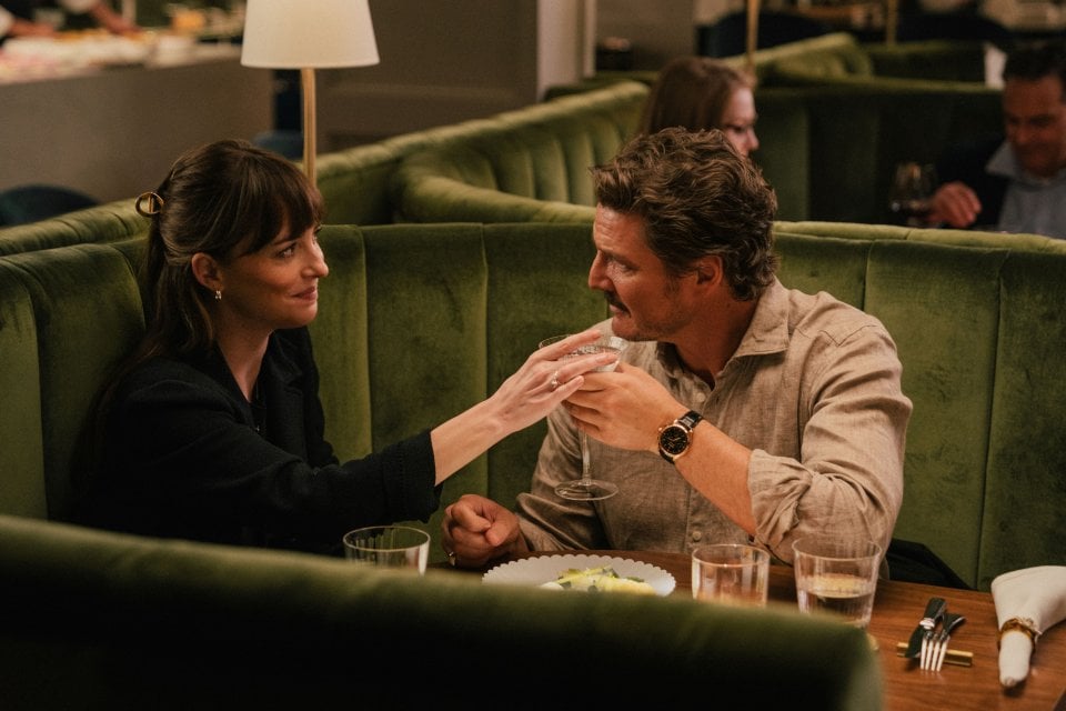 Material Love Pedro Pascal Dakota Johnson