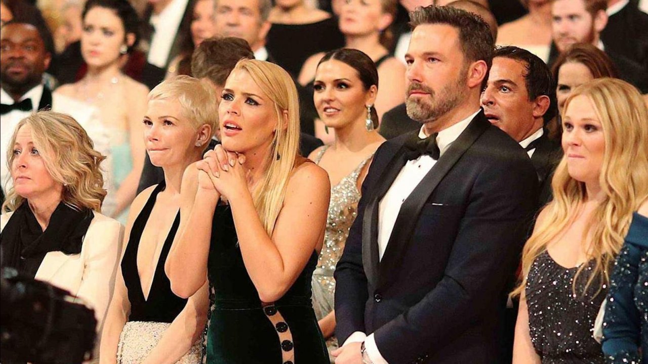 Busy Philipps, Ben Affleck e Michelle Williams alla cerimonia degli Oscar 2017