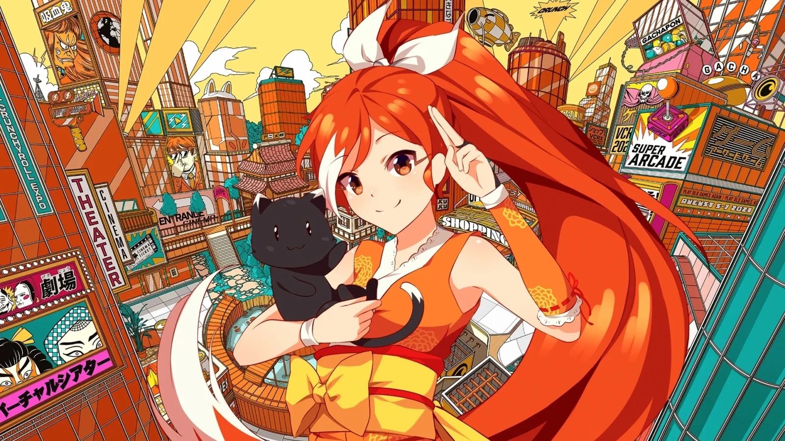 La mascotte di Crunchyroll