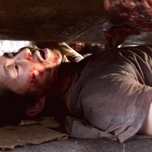 Steven Yeun nell'episodio 'incriminato' di The Walking Dead.