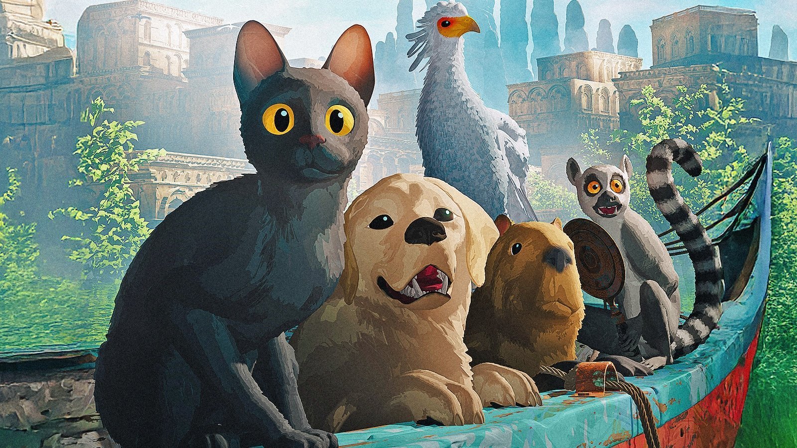 Gli animali protagonisti di Flow - Un mondo da salvare