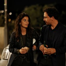 Doppio gioco. Alessandra Mastronardi e Simone Liberati in una sequenza della serie.