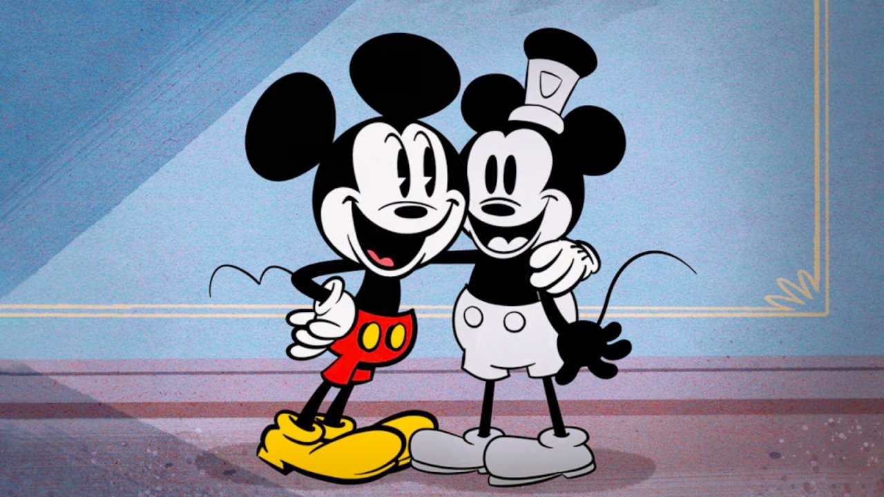 Topolino con il suo corrispettivo storico