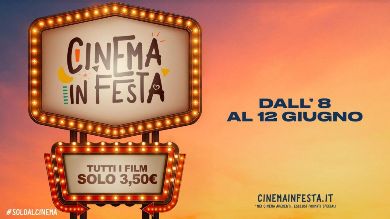 Cinema in Festa 2025: dall'8 al 12 giugno si torna al cinema a 3,50 euro