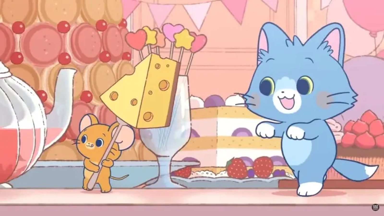 Una scena di Tom and Jerry Gokko