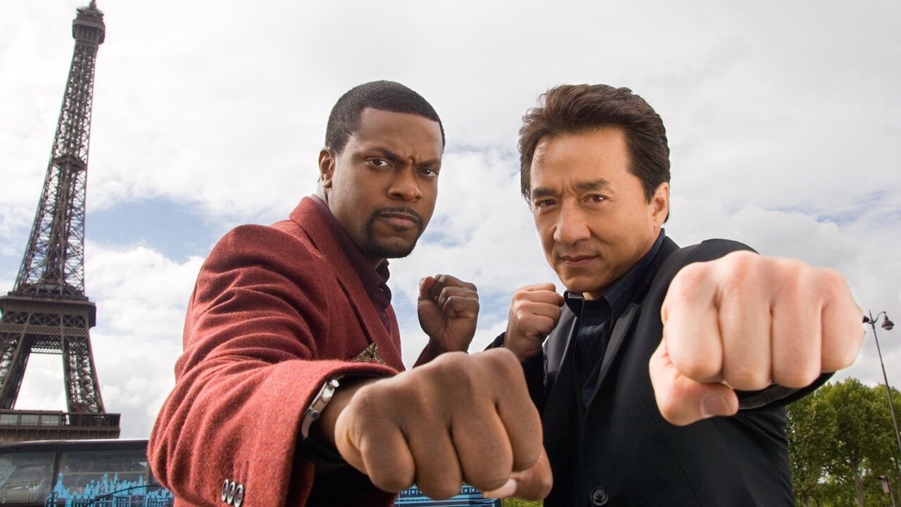 Chris Tucker e Jackie Chan in una foto ufficiale di Rush Hour 3