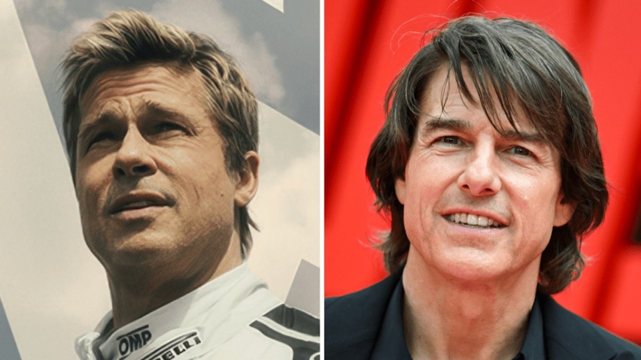 Primi piani di Brad Pitt e Tom Cruise