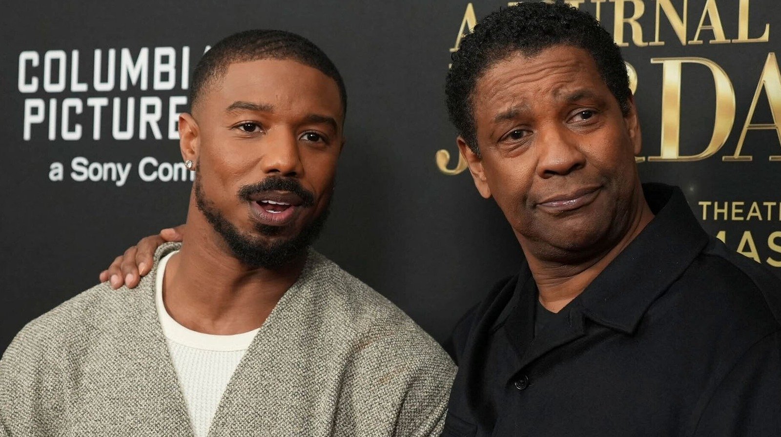 Denzel Washington e Michael B. Jordan a un evento