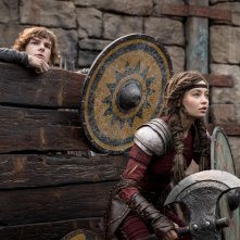 Dragon Trainer: Mason Thames e Nico Parker durante gli allenamenti contro i draghi