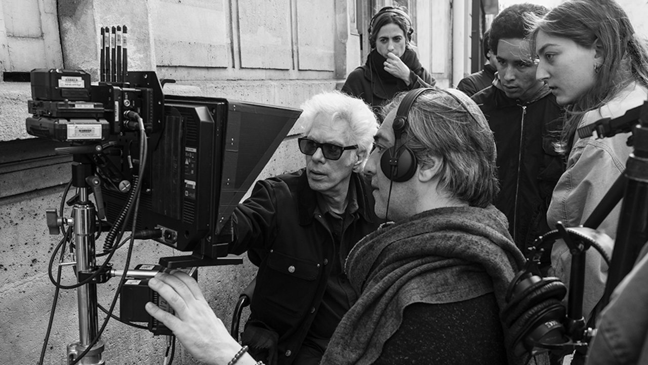 Jim Jarmusch sul set