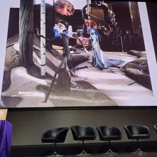 La sposa cadavere: Carlos Grangel, a Firenze, mostra una foto del set in stop motion