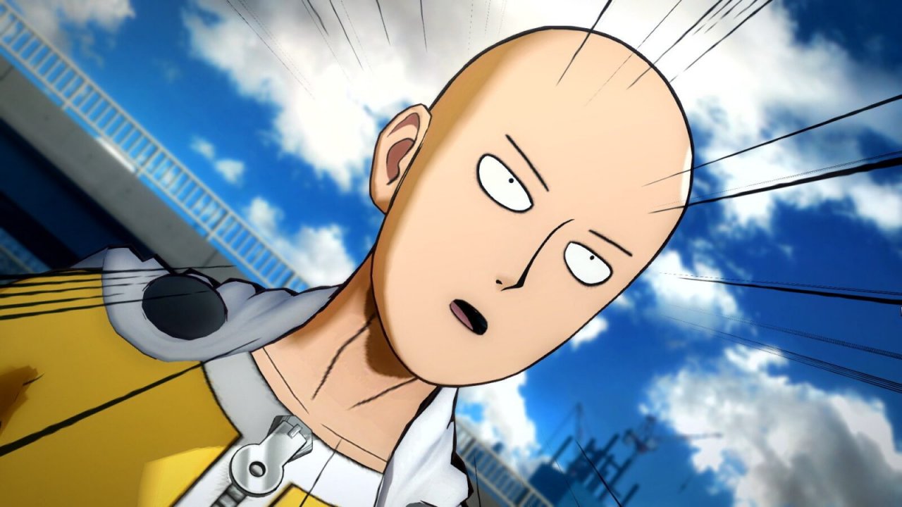 Una scena di One-Punch Man