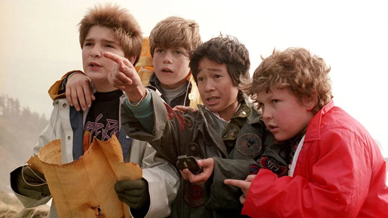 Il giovane cast de I Goonies