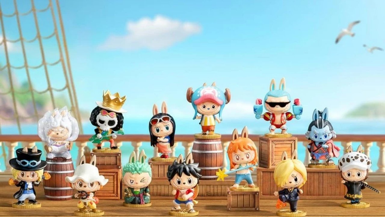 Una foto coi Labubu di One Piece