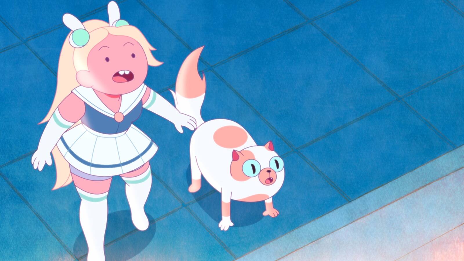 Una scena di Adventure Time: Fionna e Cake
