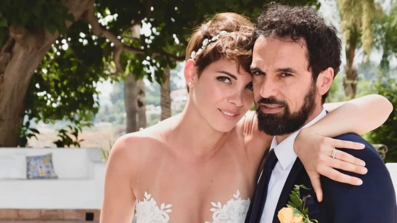 Dino Giarrusso e Sara Garreffa nel giorno delle nozze