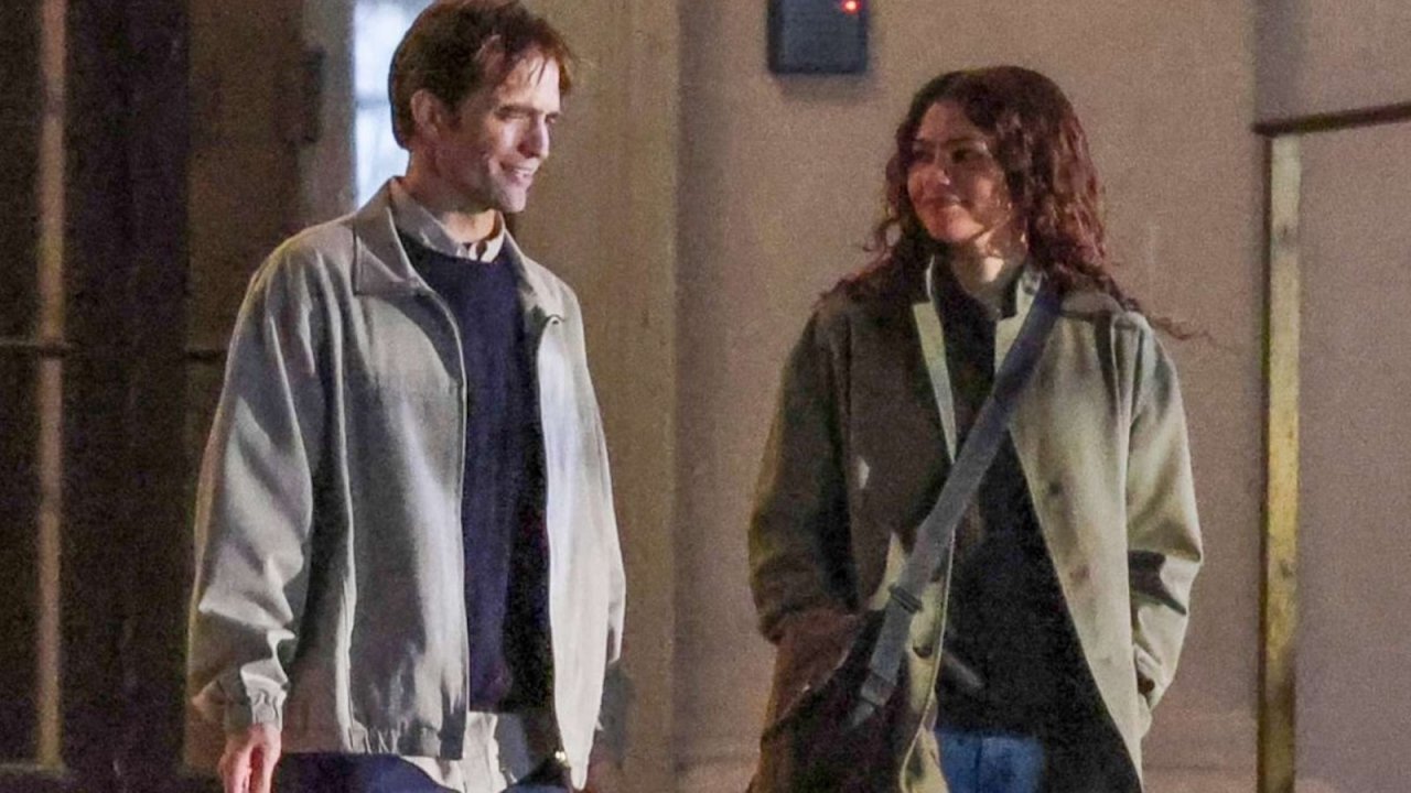 Robert Pattinson e Zendaya sul set di The Drama