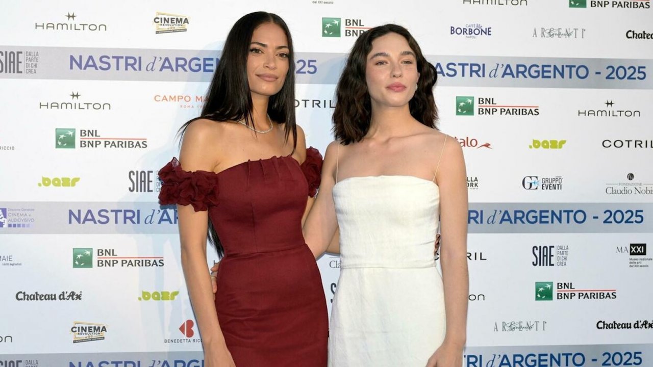 Elodie e Matilda De Angelis sul red carpet dei Nastri d'Argento