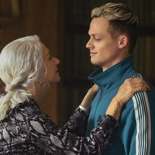 Nonna e nipote in scena.