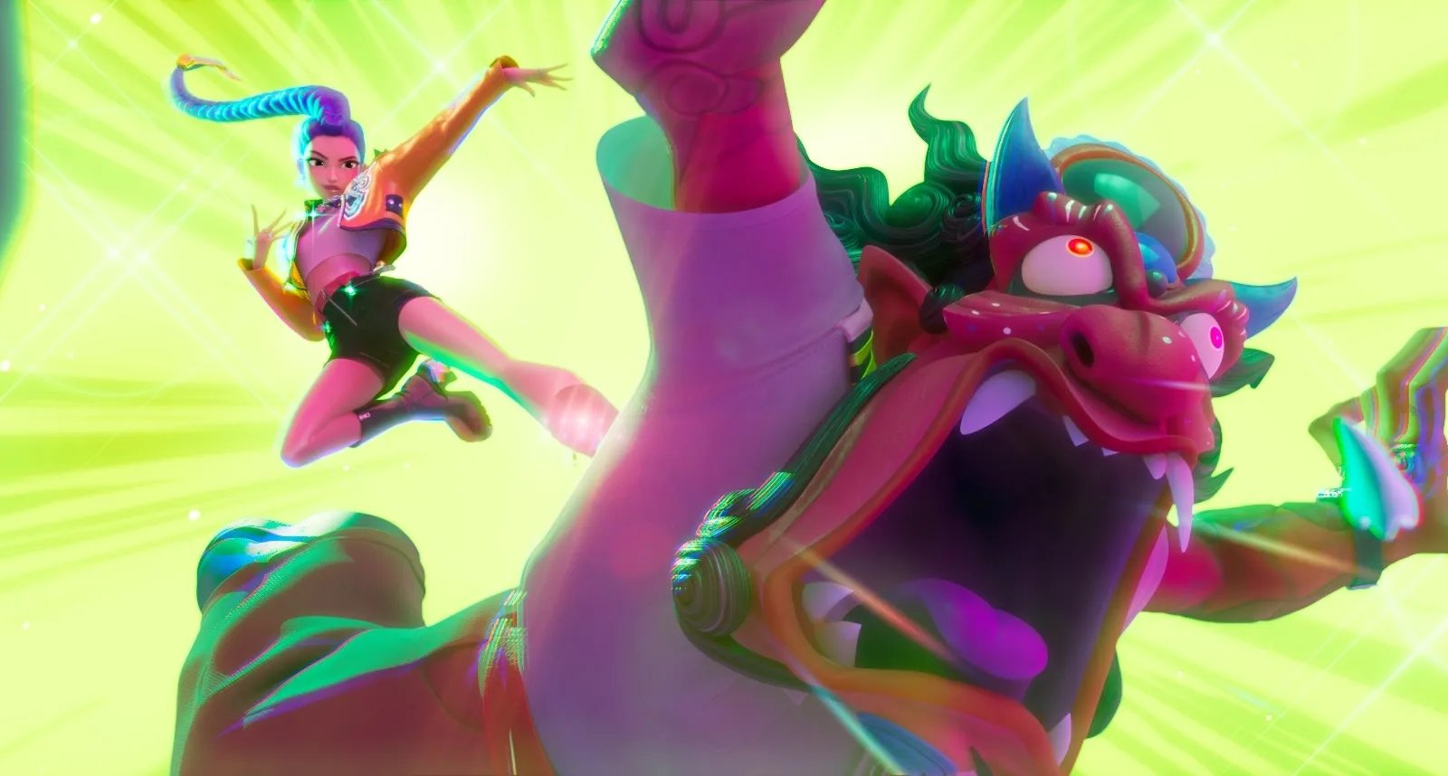 Una scena di Kpop Demon Hunters