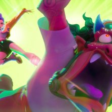 KPop Demon Hunters: una scena d'azione del film